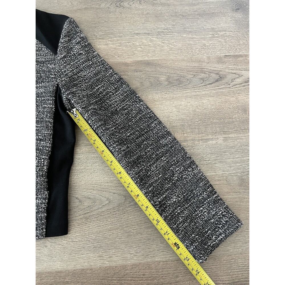 Eileen Fisher Jacket Womens 2P 4P Tweed Blazer PP Gray Black Minimalist - Picture 11 of 16